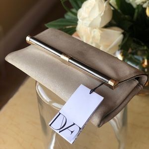 Diane Von Furstenburg Stardust Leather Clutch
